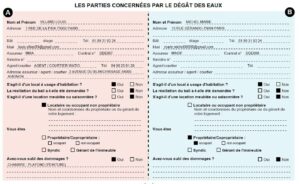 FAQ : Comment remplir les informations sur les parties concernées par le dégât des eaux ?